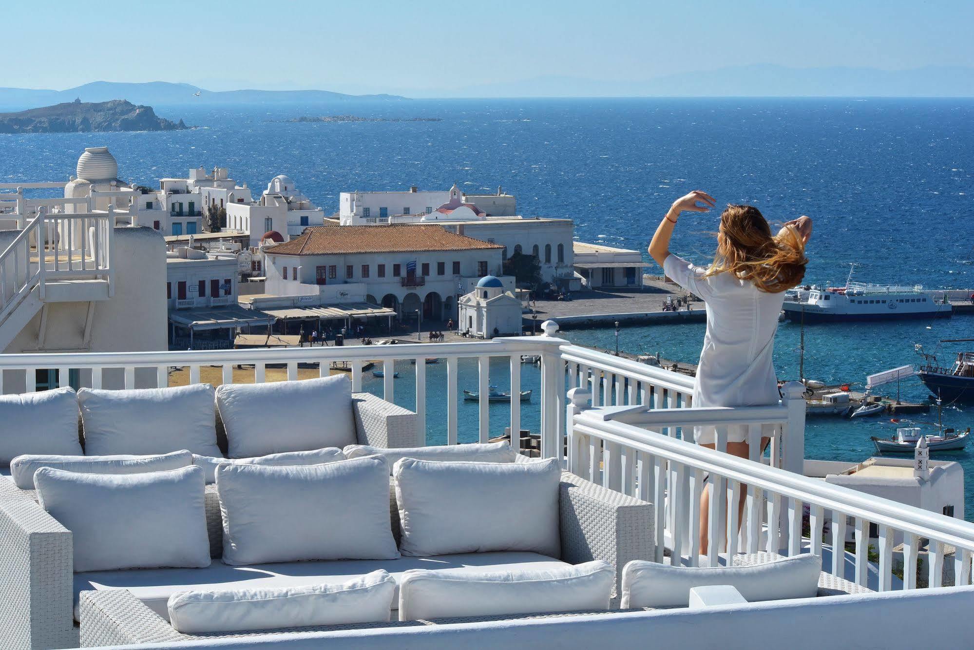 Petasos Chic Hotel Mykonos Town Bagian luar foto